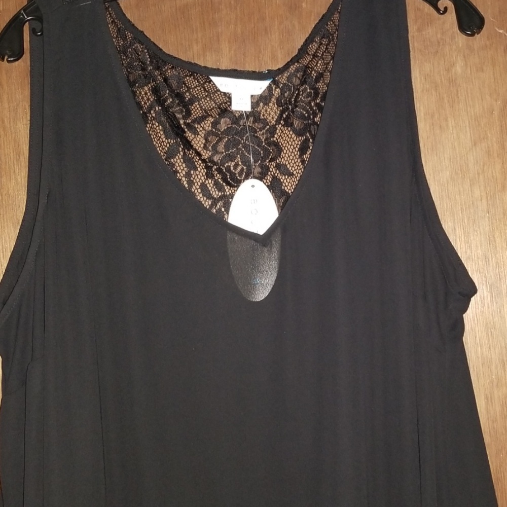 Boutique NWT Black Lace Blouse